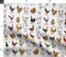 Chickens World Chicken Illustration Cute Rooster Modern Farmhouse Farm Animal Shabby Chic Kitchen Livestock Custom Printed Fabric by Spoonflower Various Fabrics by the Yard or Fat Quarter